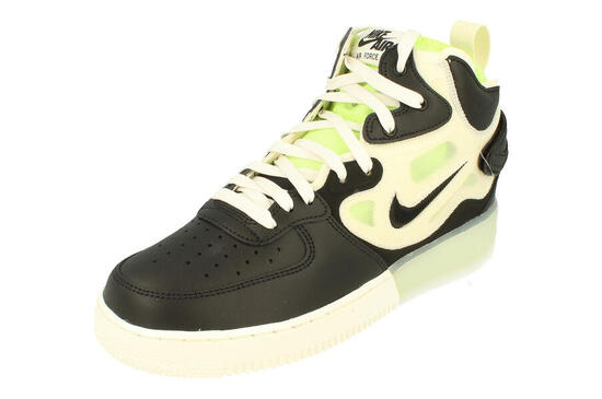 Zapatillas - Baloncesto - Hombre - Nike Air Force 1 Mid React - Negro y amarillo