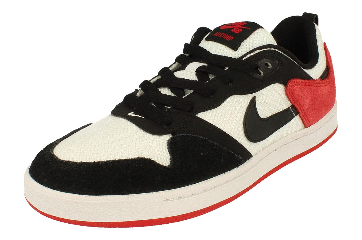 nike sb alleyoop white & black shoes