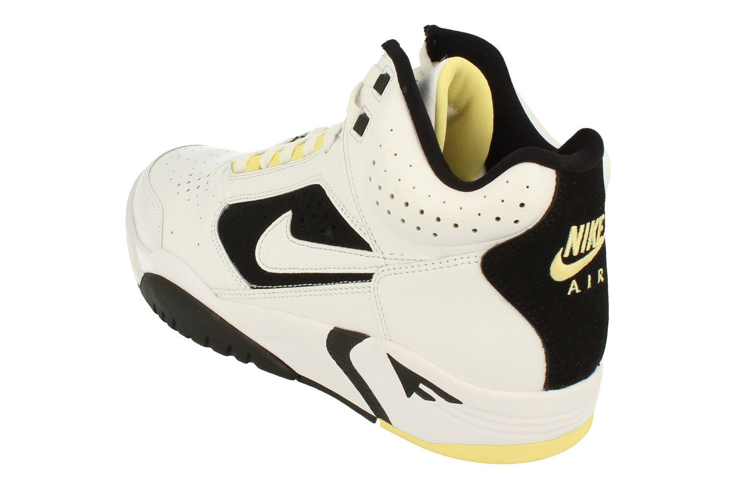 Nike Air Flight Lite Mid - Scarpe sportive mid-top da uomo bianco lemon nero 2/5