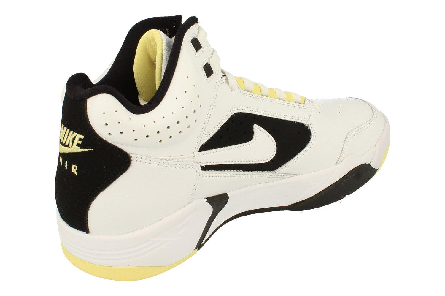 Nike Air Flight Lite Mid - Scarpe sportive mid-top da uomo bianco lemon nero 3/5