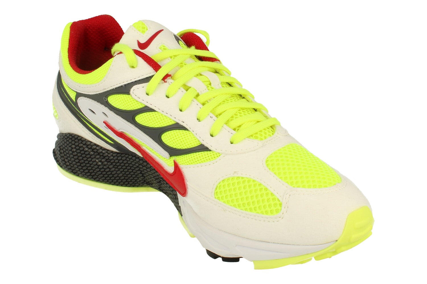 Nike Air Ghost Racer Bianco Atom Red Neon Yellow 4/5