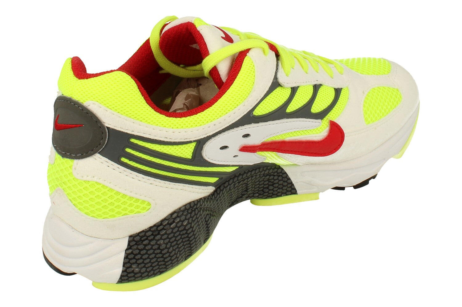 Nike Air Ghost Racer Bianco Atom Red Neon Yellow 3/5
