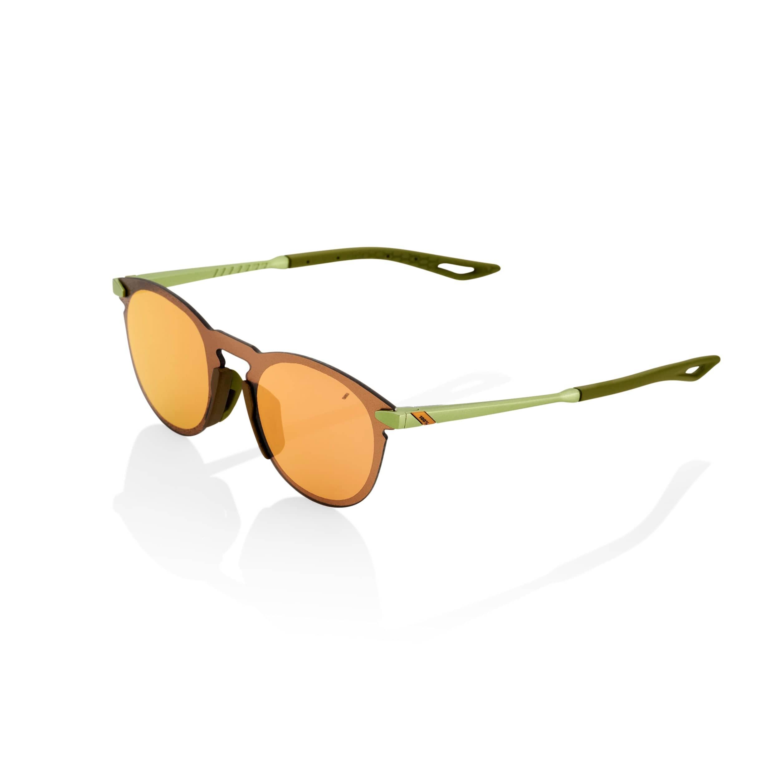 100 Percent Eyewear LEGERE ROUND - Matte Metallic Viperidae - Bronze Mirror