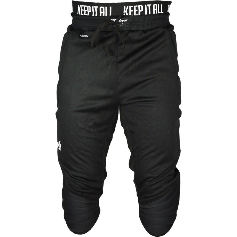 Malla negra KEEPERsport GK Pants Basicpadded 3/4