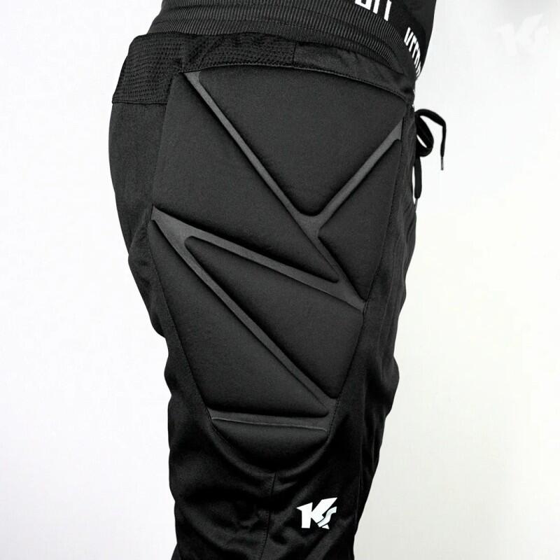 Malla negra KEEPERsport GK Pants Basicpadded 3/4