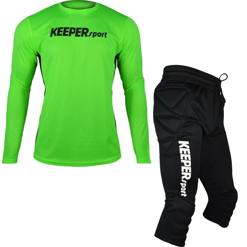 Conjunto Keepersport verde GK-Shirt Set LS Kids