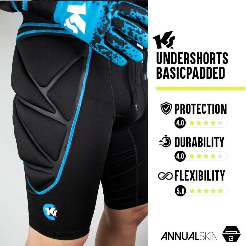 Malla negra Keepersport Basicpadded Challenge