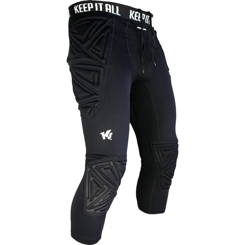 Mallas negras Keepersport Powerpadded 3/4 Jun