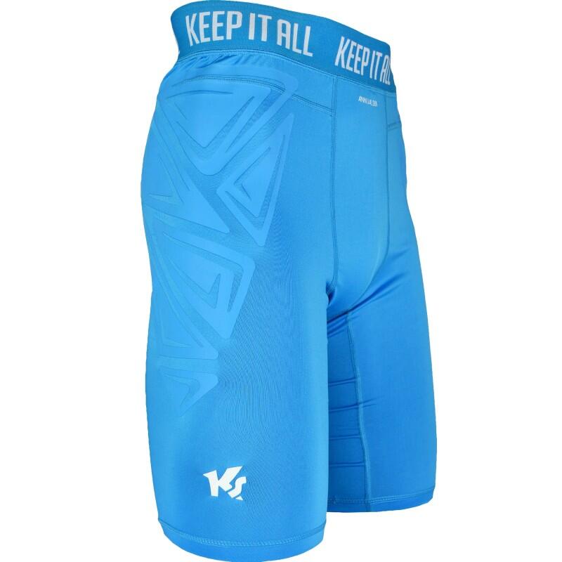 Malla corta sin acolchar Keepersport azul