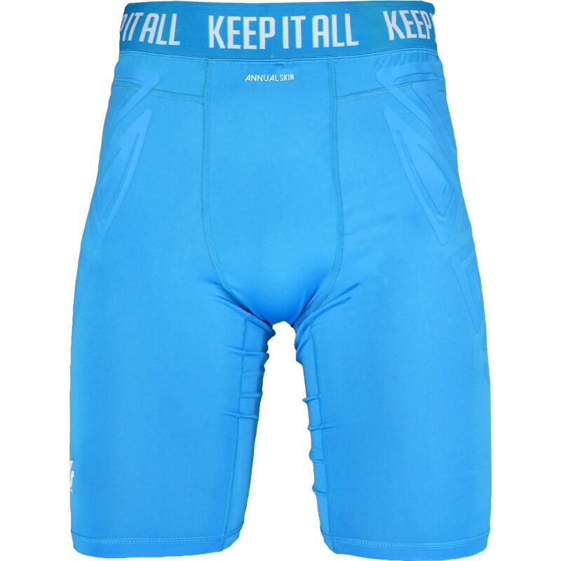 Malla corta sin acolchar Keepersport azul