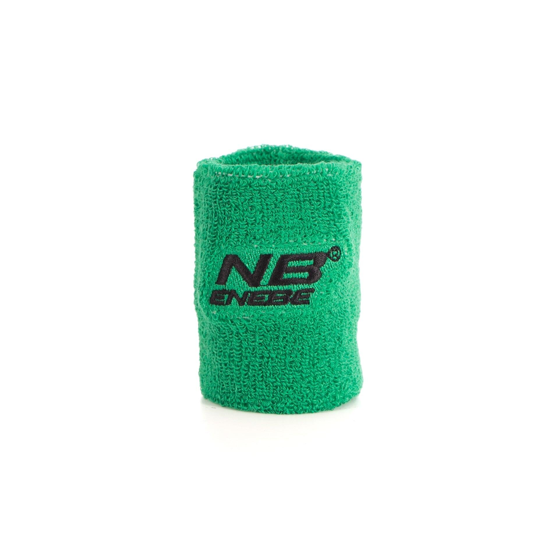 BLACK ENEBE WRISTBAND WITH WHITE LOGO 3/4