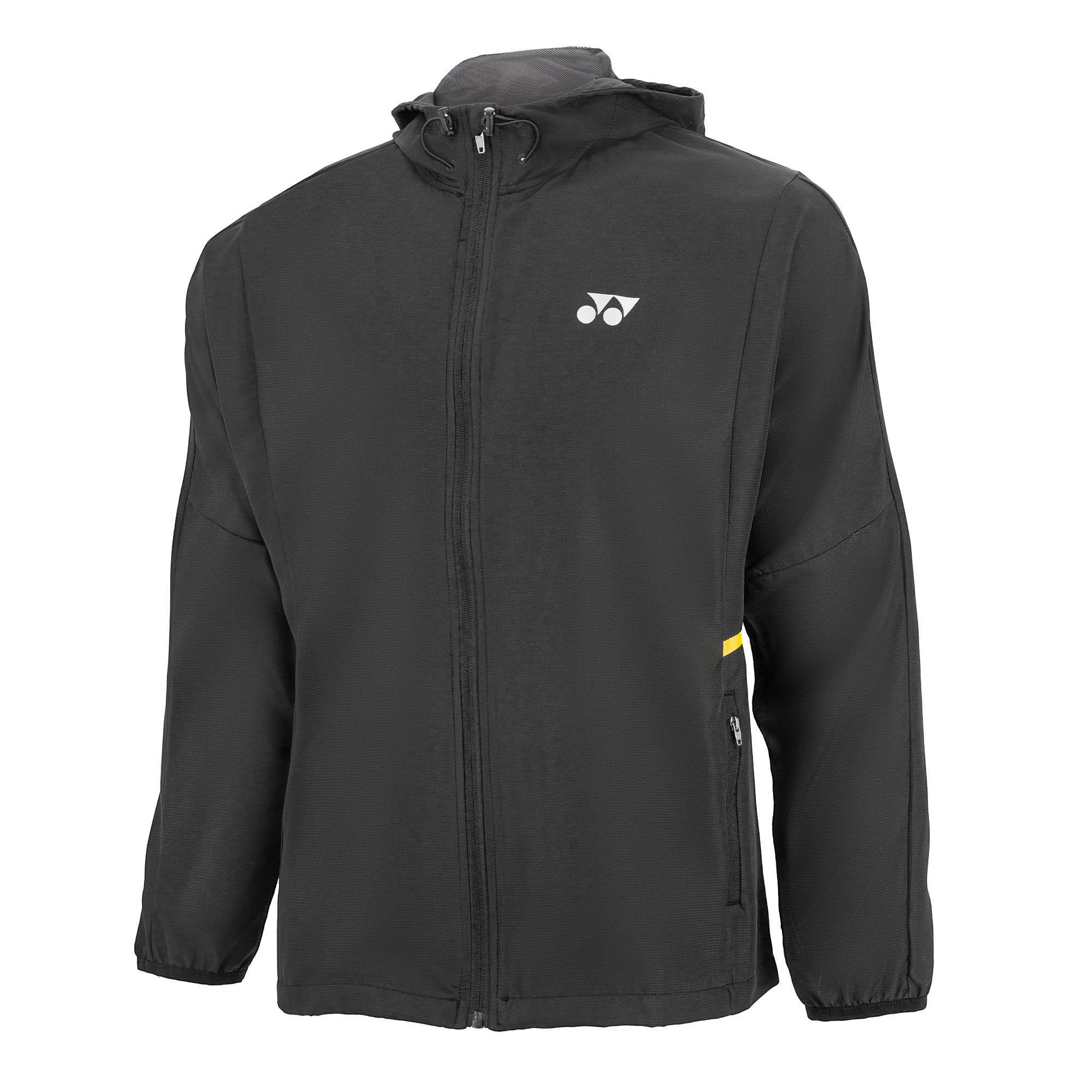 YONEX LIGHT JACKET WITH HOOD LJM-S092-2733-L JACKET-S JET BLACK