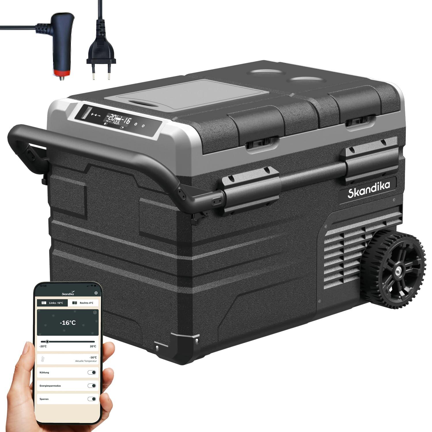 SKANDIKA Frigorifero elettrico Routa - da +20° a -20°C - 2 zone - compressore - 12/24V