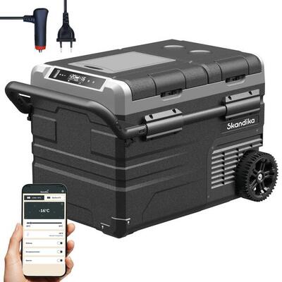 Gefrierbox elektrisch Routa - +20° bis -20°C - 2 Zonen - Kompressor - 12/24V