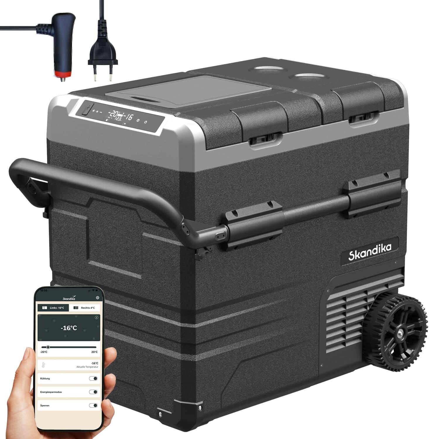 Skandika - Seconde Vie - Glacière Électrique 55l +20° À -20°c Routa - 2 Zones - Silencieuse - Boîte Isotherme - Noir - No Size - Decathlon