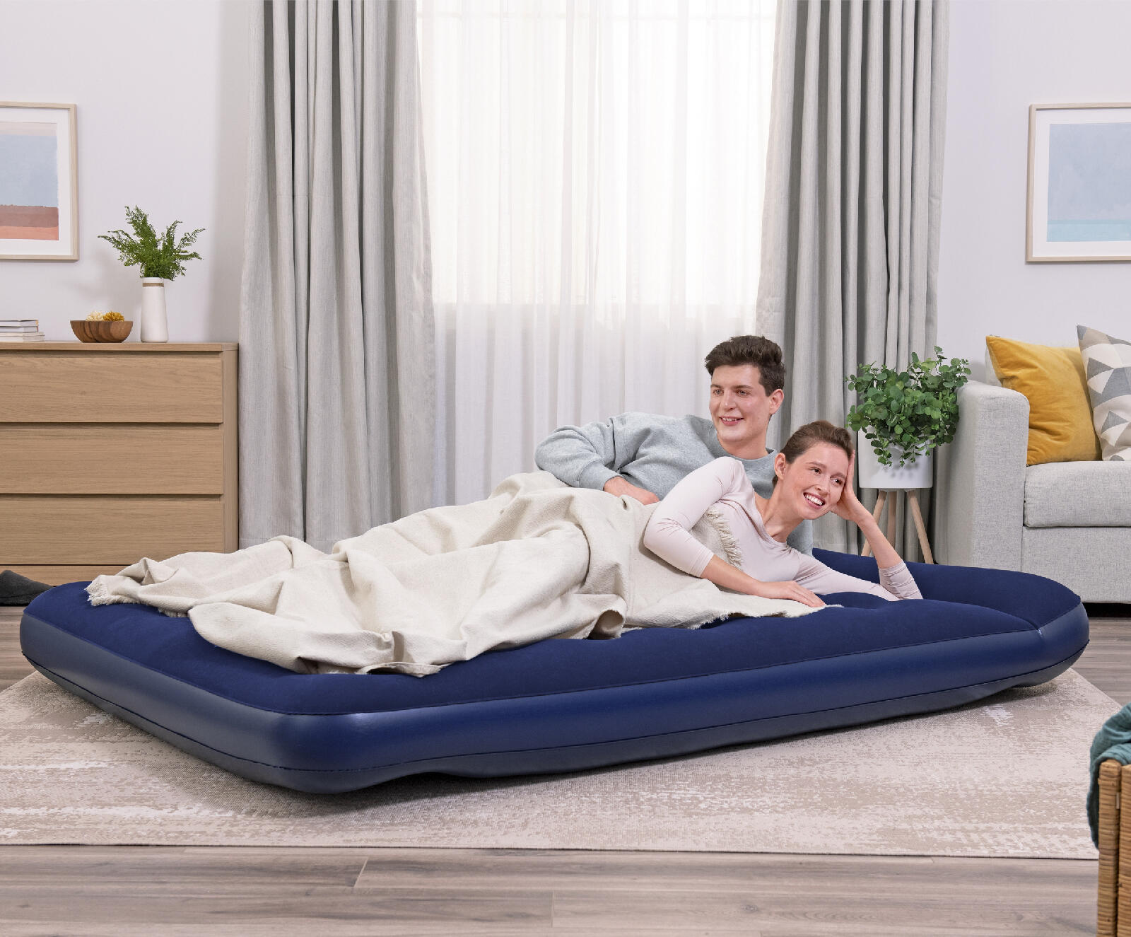 Colchón de Camping Hinchable Bestway Horizon Doble 203x152x28 cm Soporta hasta 3 2/7