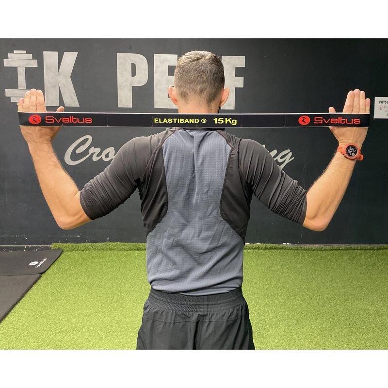 Elastico di resistenza Sveltus Elastiband 15 kg nero 3/3