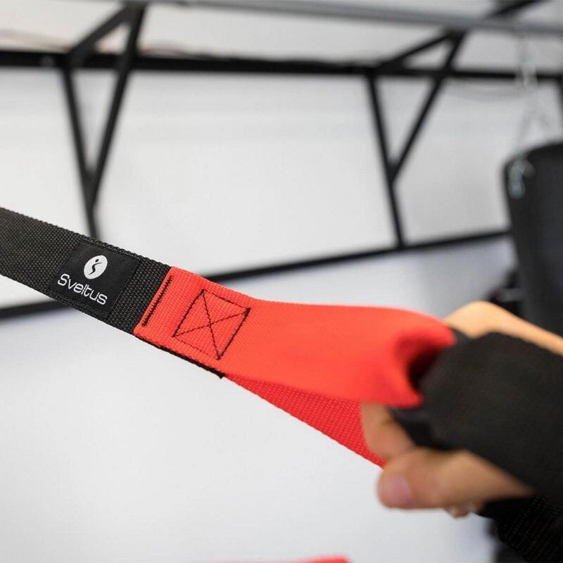 Pas do ćwiczeń multitrainer Sveltus czarno-czerwony 4/4
