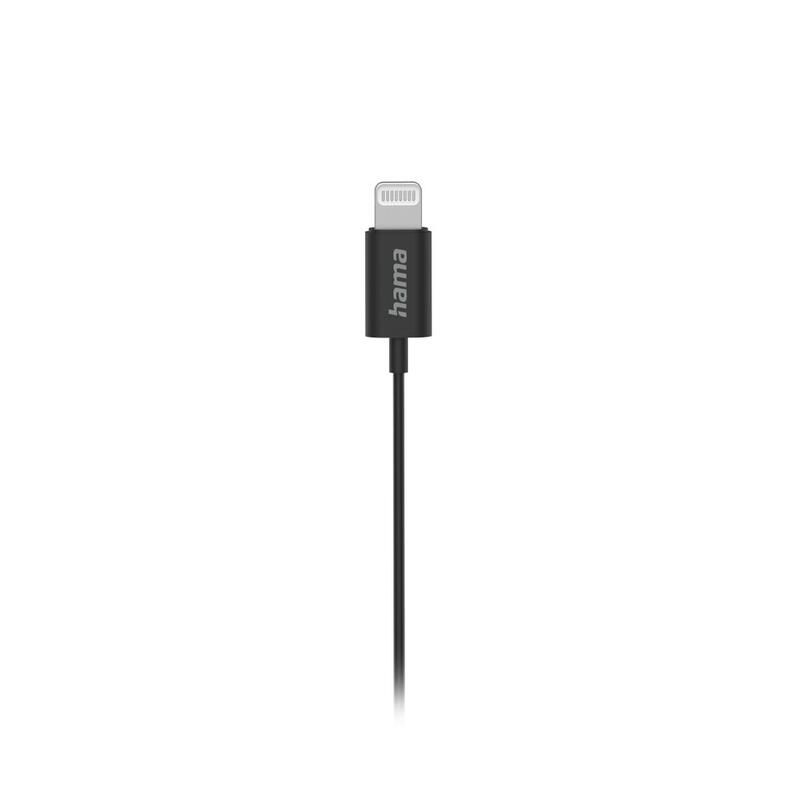 Casti Stereo Hama Glow, Microfon, conectare Lightning (Negru)