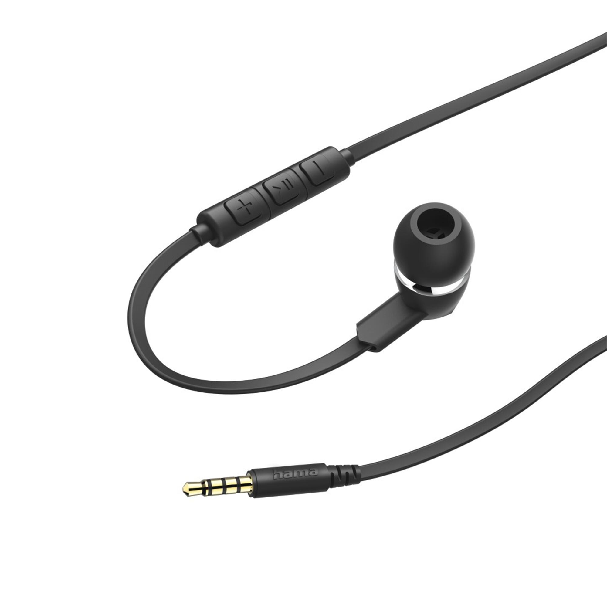 HAMA Kopfhörer Kopfhörer "Joy", In-Ear, Mikrofon, Flachbandkabel, 2/7