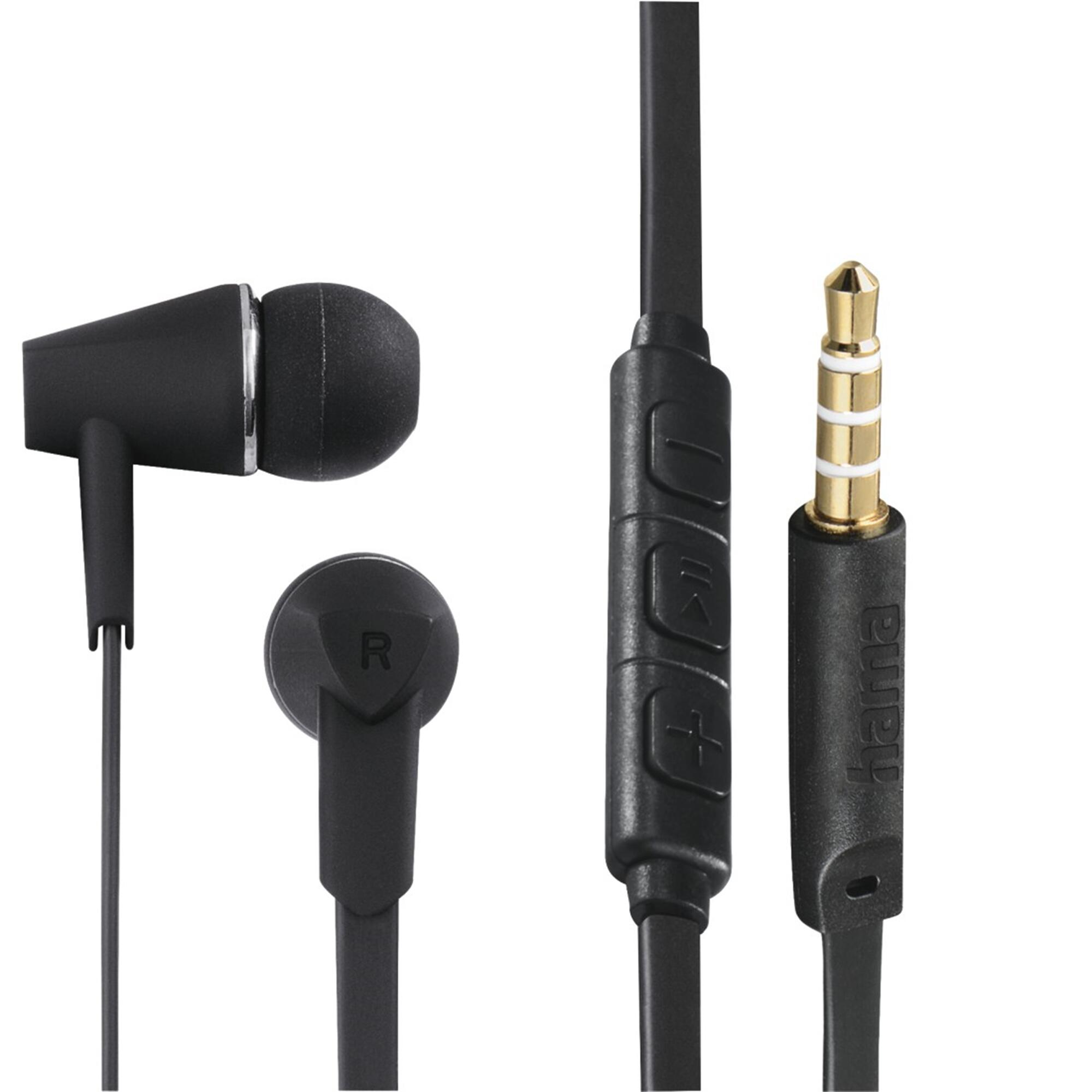 HAMA Kopfhörer Kopfhörer "Joy", In-Ear, Mikrofon, Flachbandkabel, 3/7