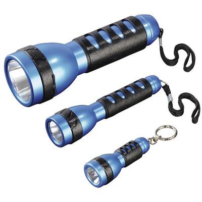 HAMA Taschenlampen-Set FL-130. 3-teilig. Blau