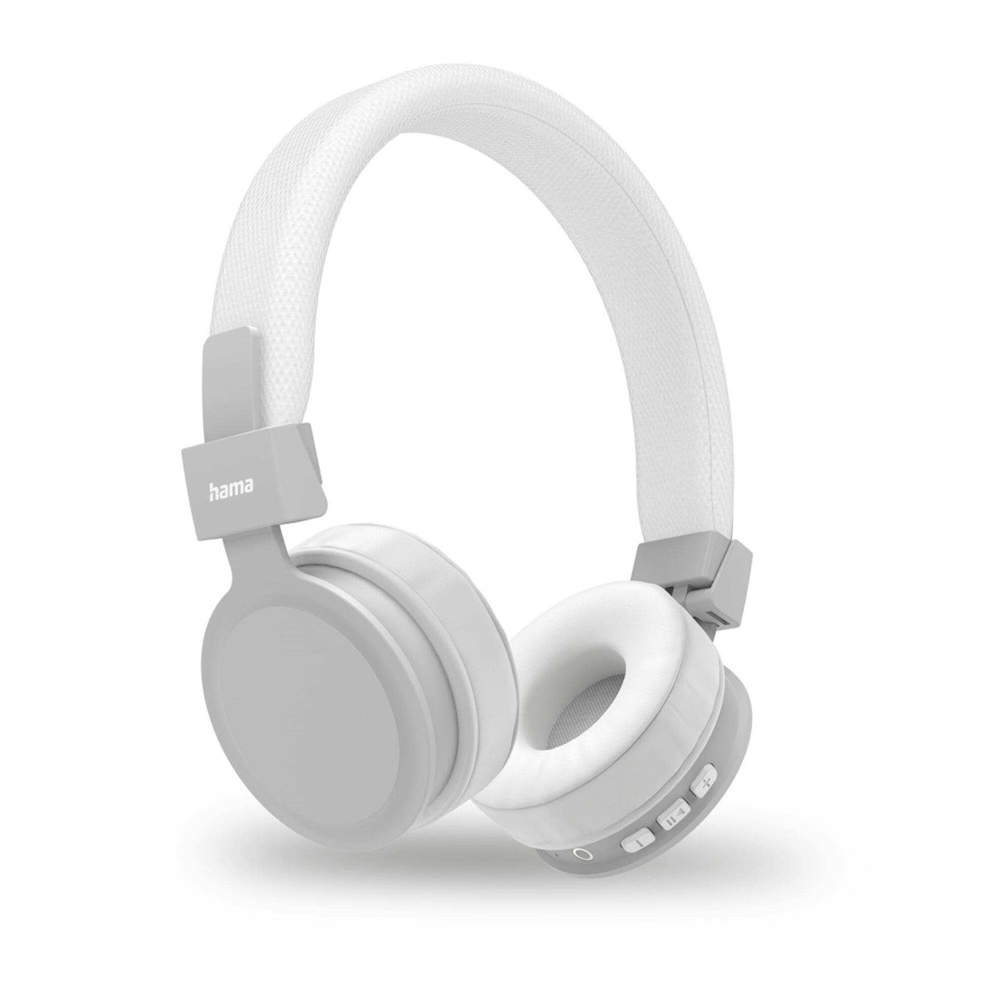 HAMA Bluetooth-Kopfhörer Freedom Lit II Bluetooth, Over-Ear, 15h Akku, Weiß 2/7
