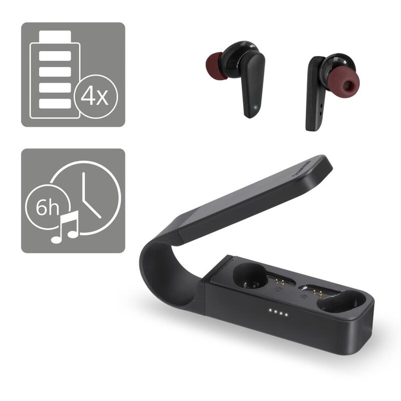 Casti True Wireless Hama Spirit Pocket, Bluetooth, Microfon (Negru)