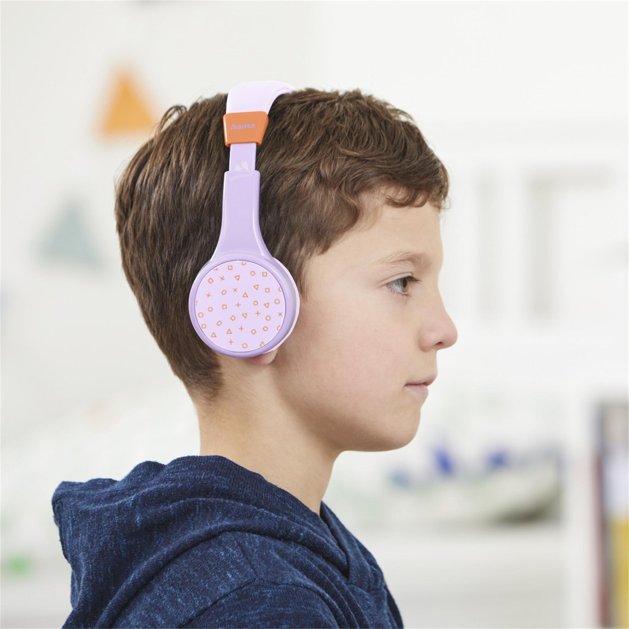 HAMA Bluetooth-Kinderkopfhörer Teens Guard II, Lila 6/7