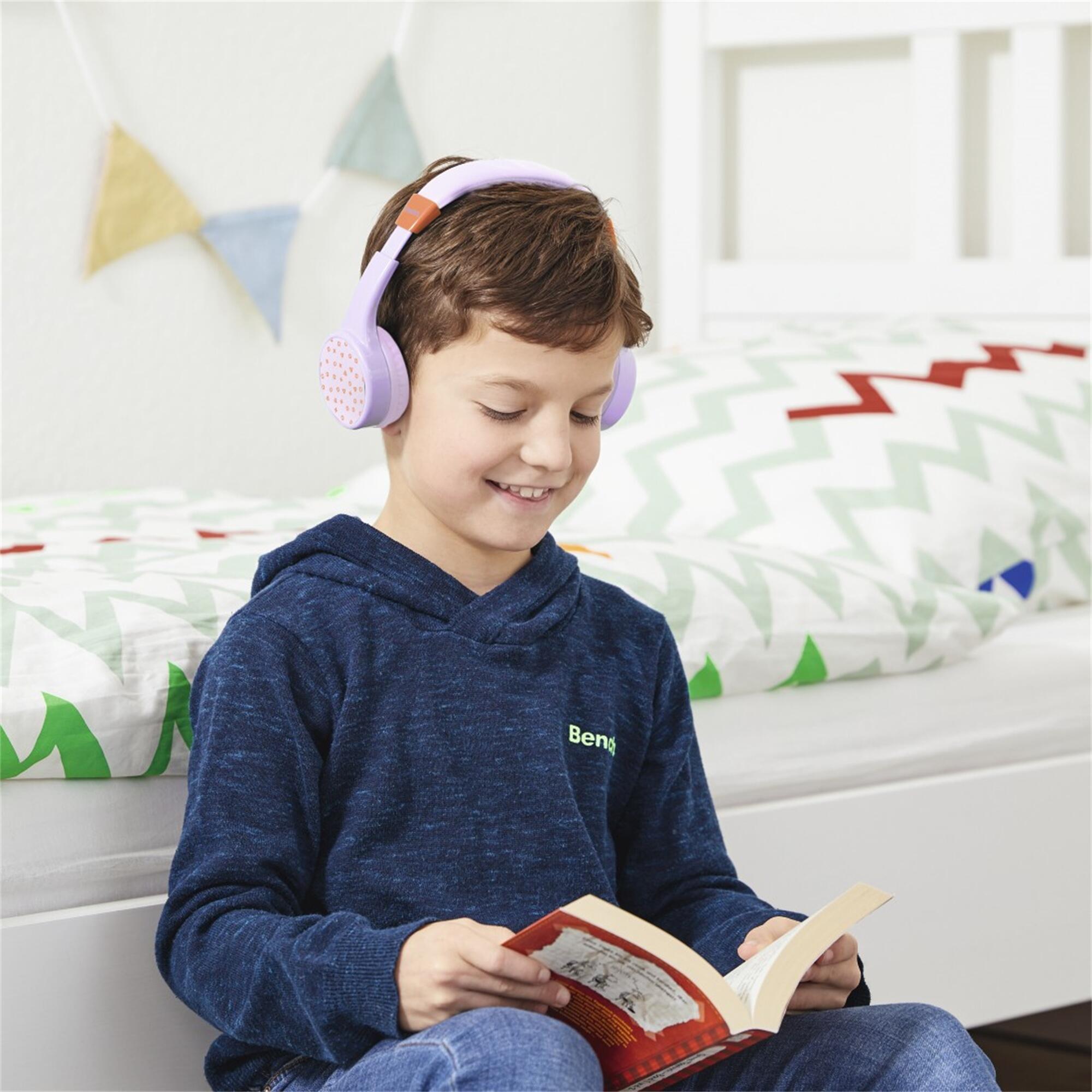 HAMA Bluetooth-Kinderkopfhörer Teens Guard II, Lila 5/7