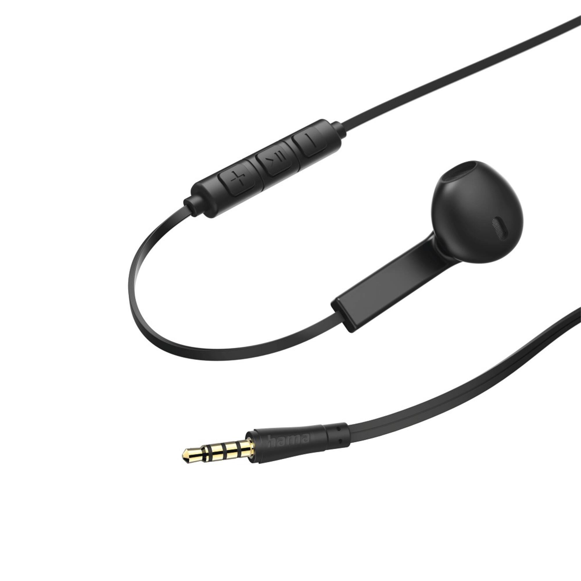 HAMA Kopfhörer Advance In-Ear Kopfhörer, kabelgebunden, Schwarz 2/7