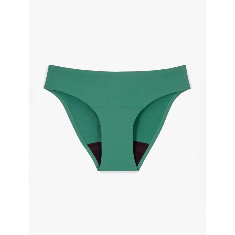 Culotte menstruelle microfibre - Verte