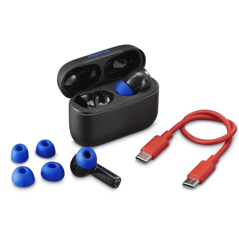 Casti True Wireless Hama Passion Clear II, Bluetooth, Microfon, ANC (Negru)