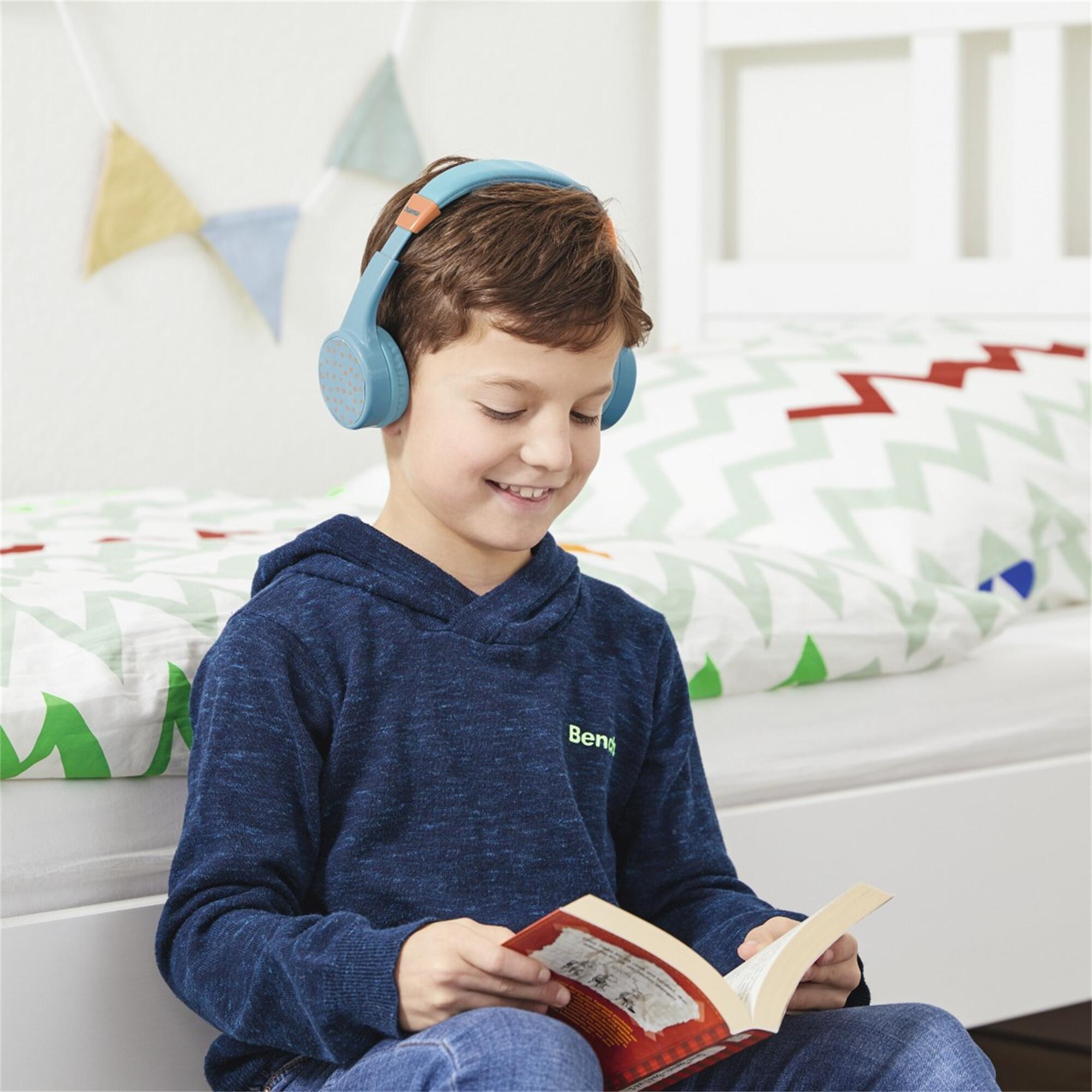 HAMA Teens Guard II Bluetooth-Kinderkopfhörer, Blau 5/7