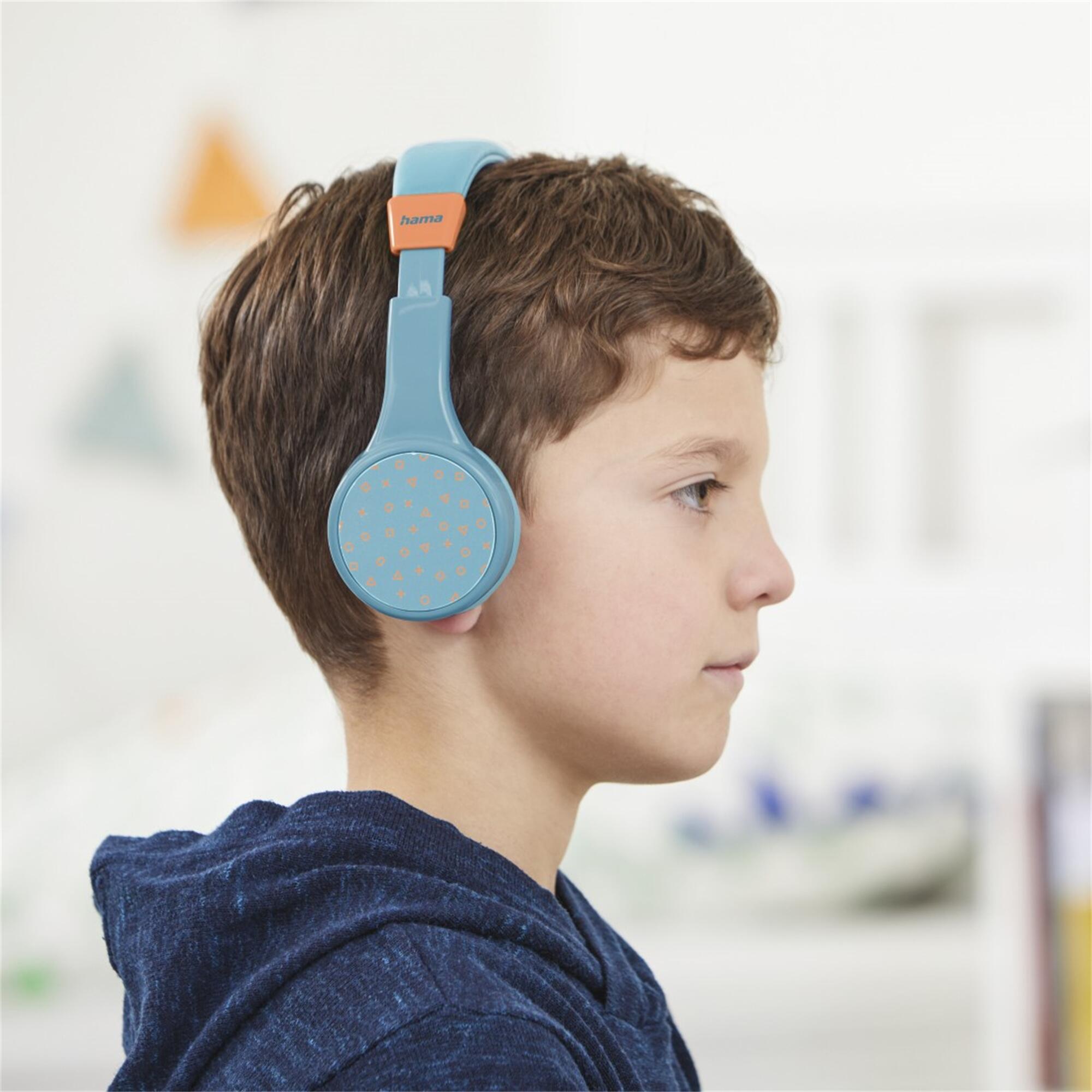HAMA Teens Guard II Bluetooth-Kinderkopfhörer, Blau 6/7