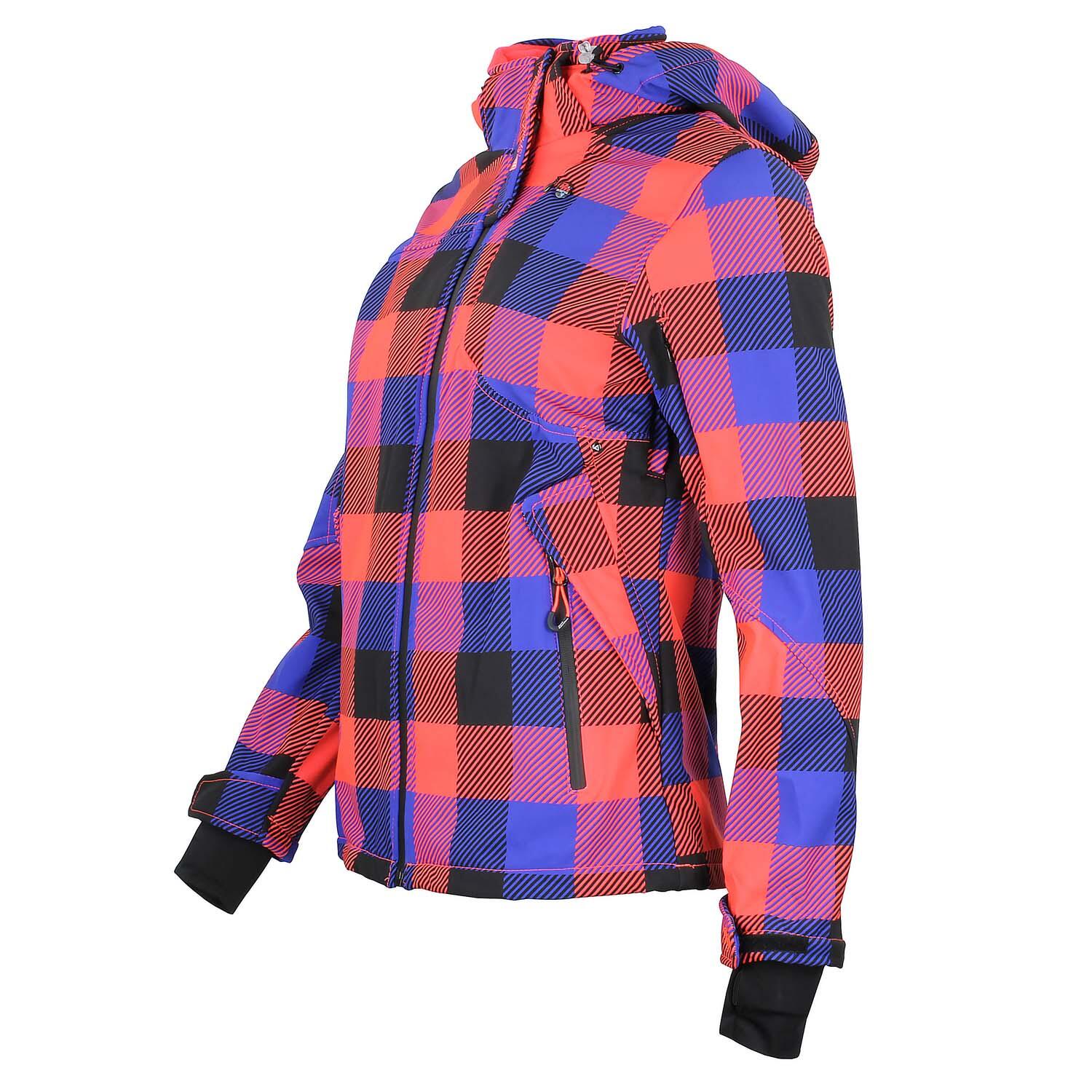 Veste softshell imprimé femme Peak Mountain Aveny 3/4