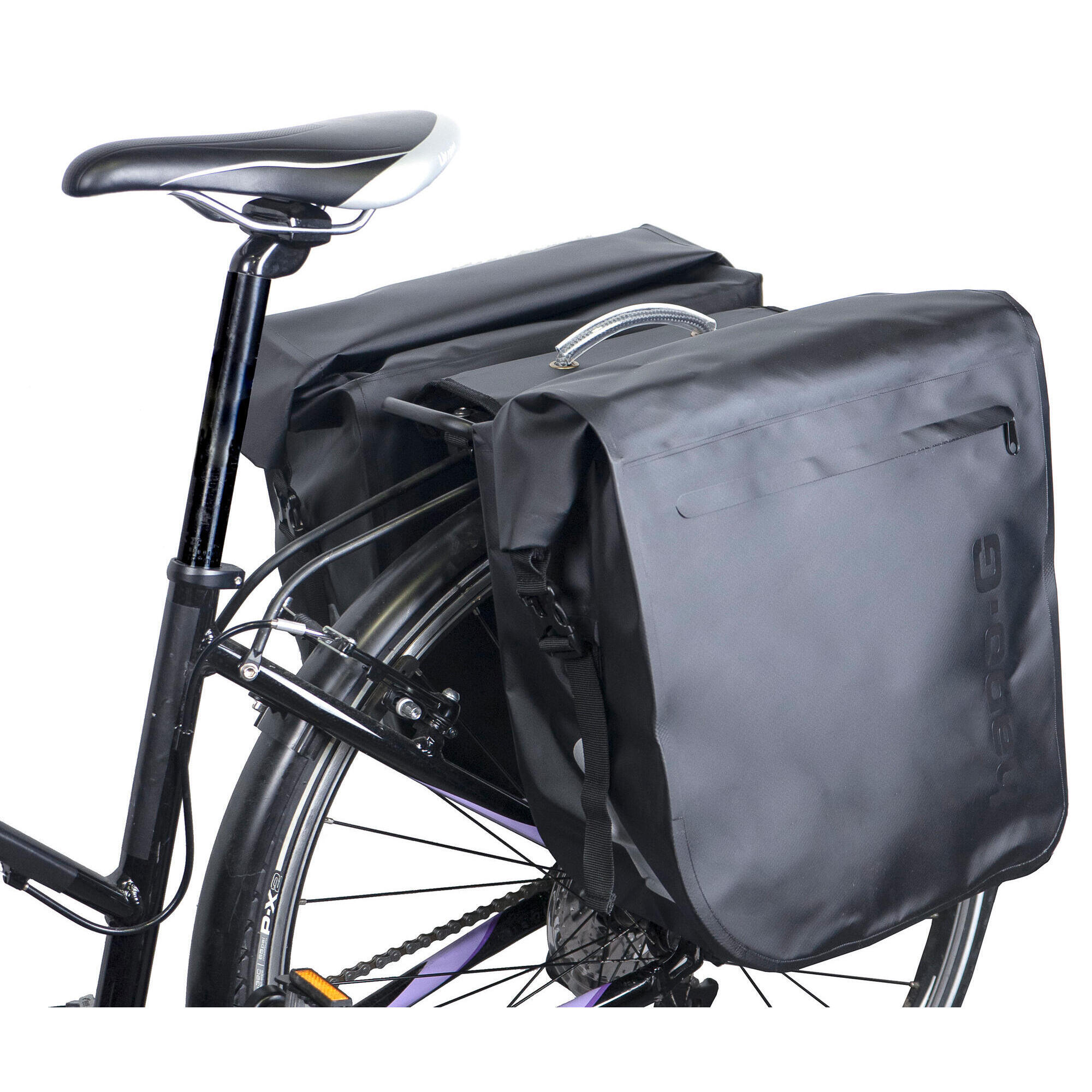 Hapo-g - Sacoche Vélo Porte Bagage Étanche 40l Noir - Vélo Électrique, Vtt, Vtc - Hapo-g - Sacoche De Transport - Noir - 20l - Decathlon