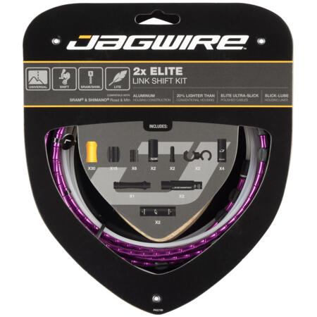 JAGWIRE Kit câble de dérailleur Jagwire 2X Elite