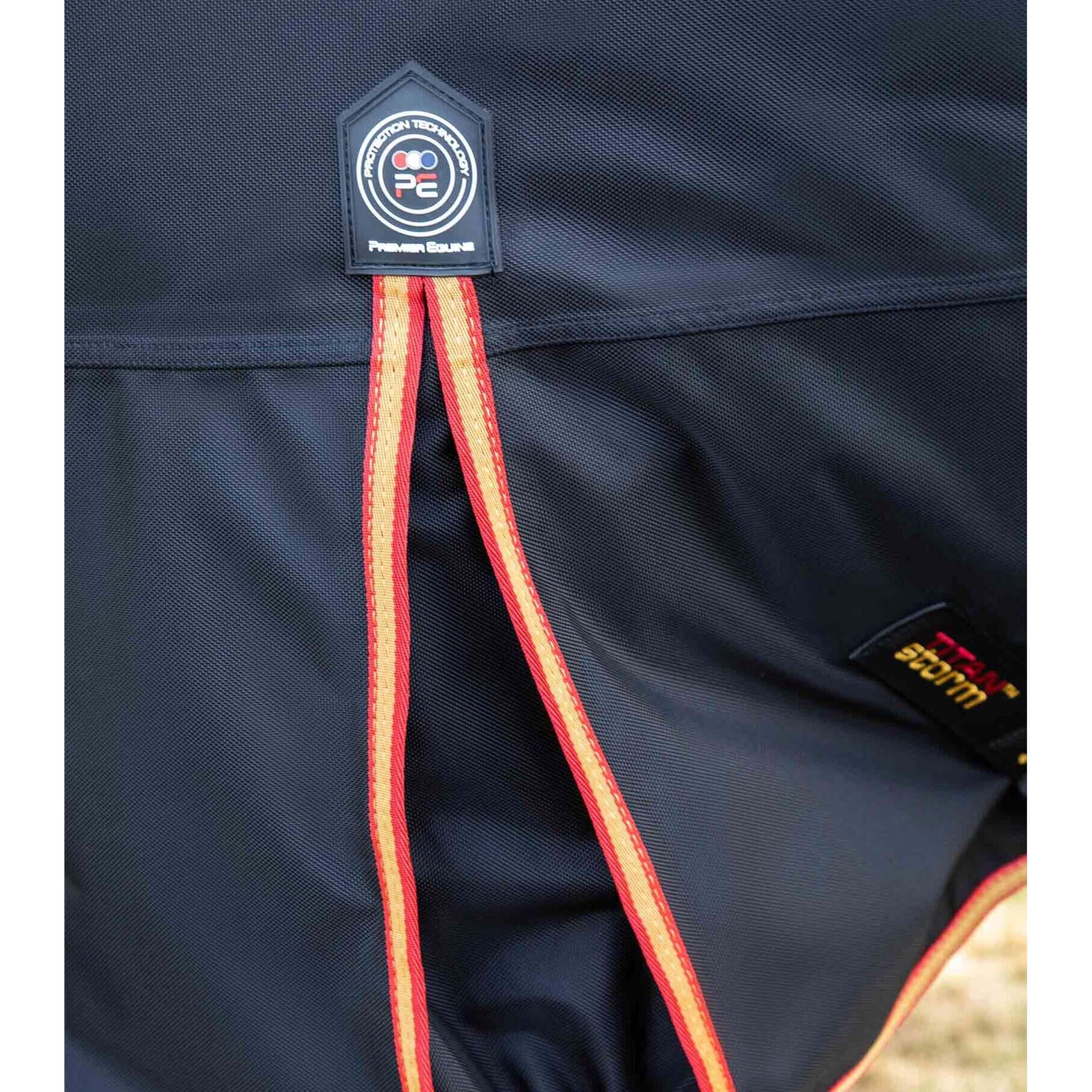 Couverture d'extérieur pour cheval avec couvre cou Premier Equine Titan Storm 45 4/5