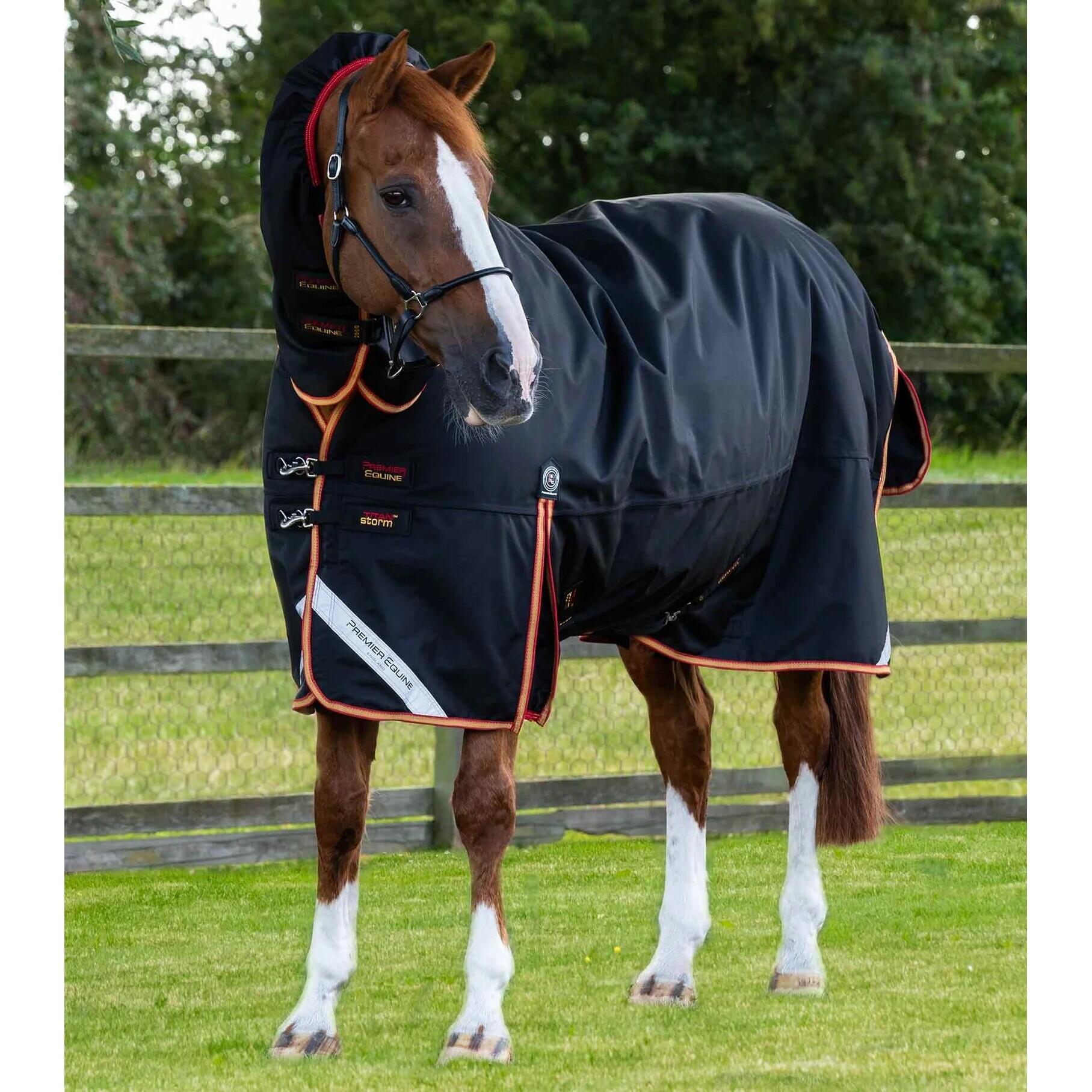 Outdoor horse rug with neck cover Premier Equine Titan  Storm 45