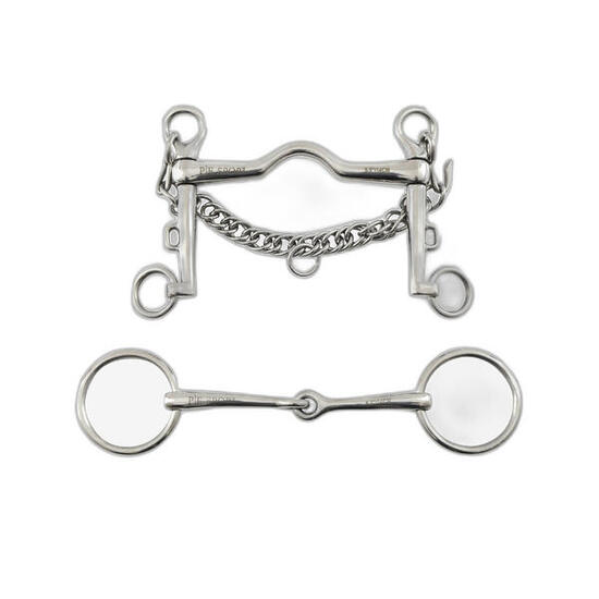 Mors de bride en set avec mors simple Premier Equine Weymouth