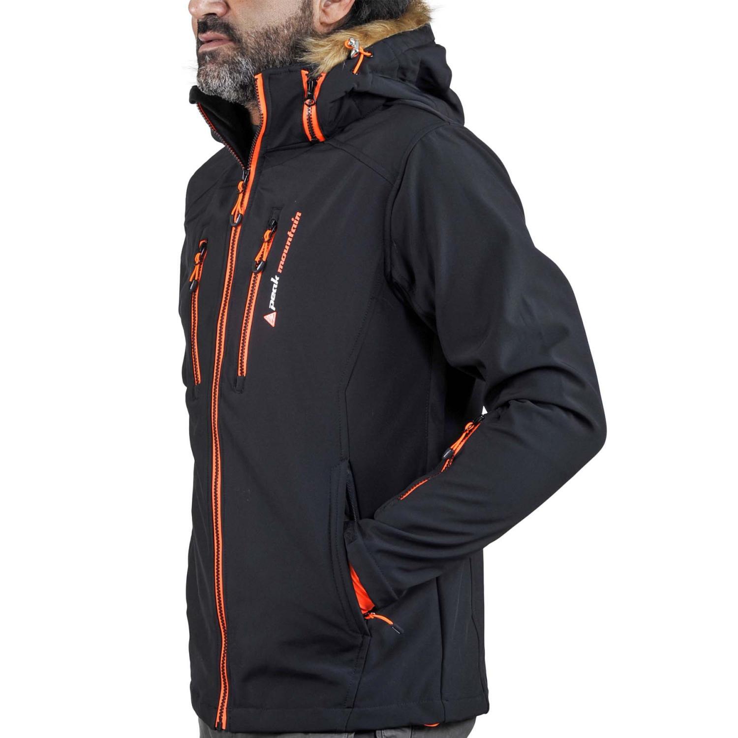 Peak Mountain Giacca softshell con pelliccia sintetica Casada