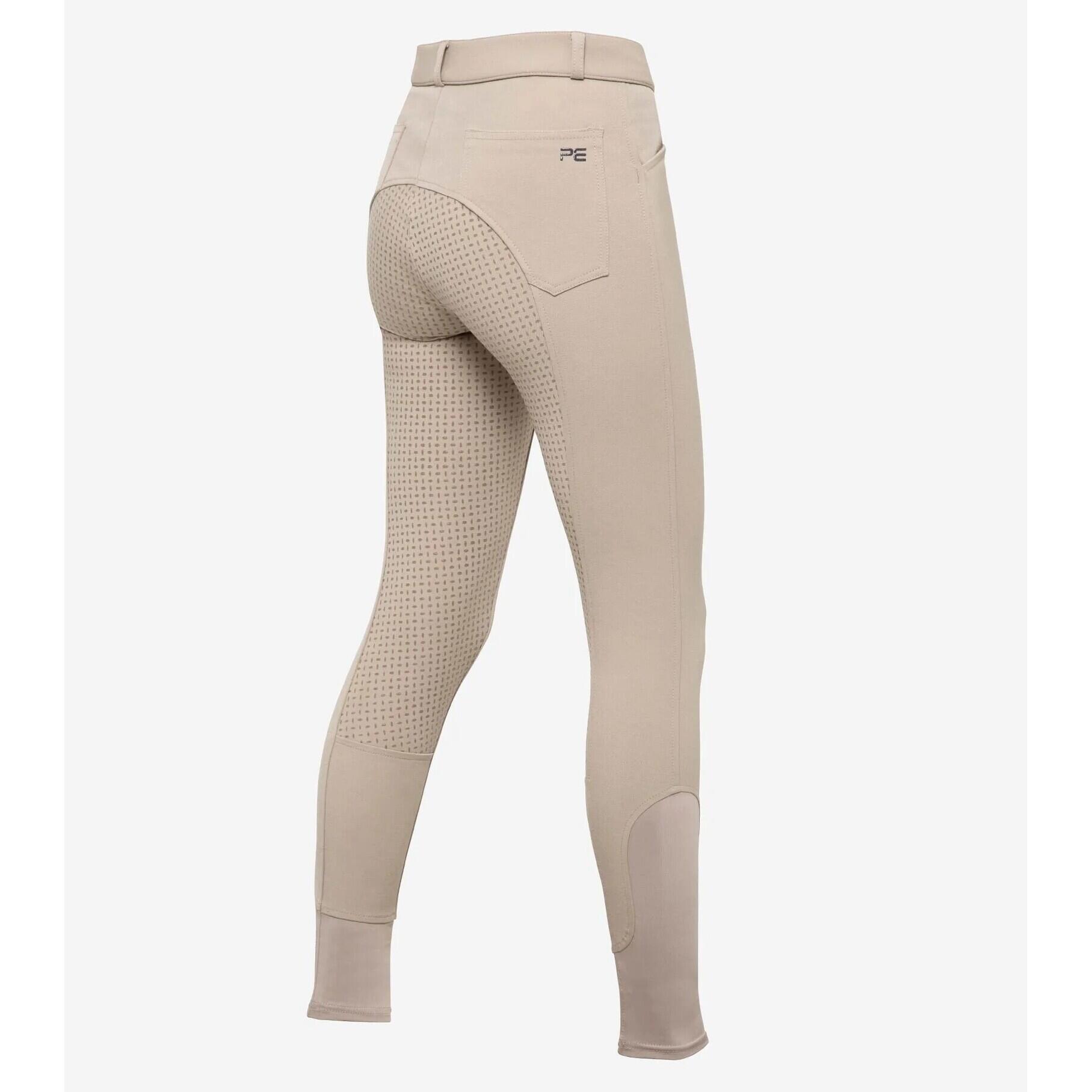 Premier Equine - Pantalon Équitation Assise Gel En Silicone Fille Premier Equine Brava - Pantalon D'Équitation - Beige -  8 À 10 Ans - Decathlon