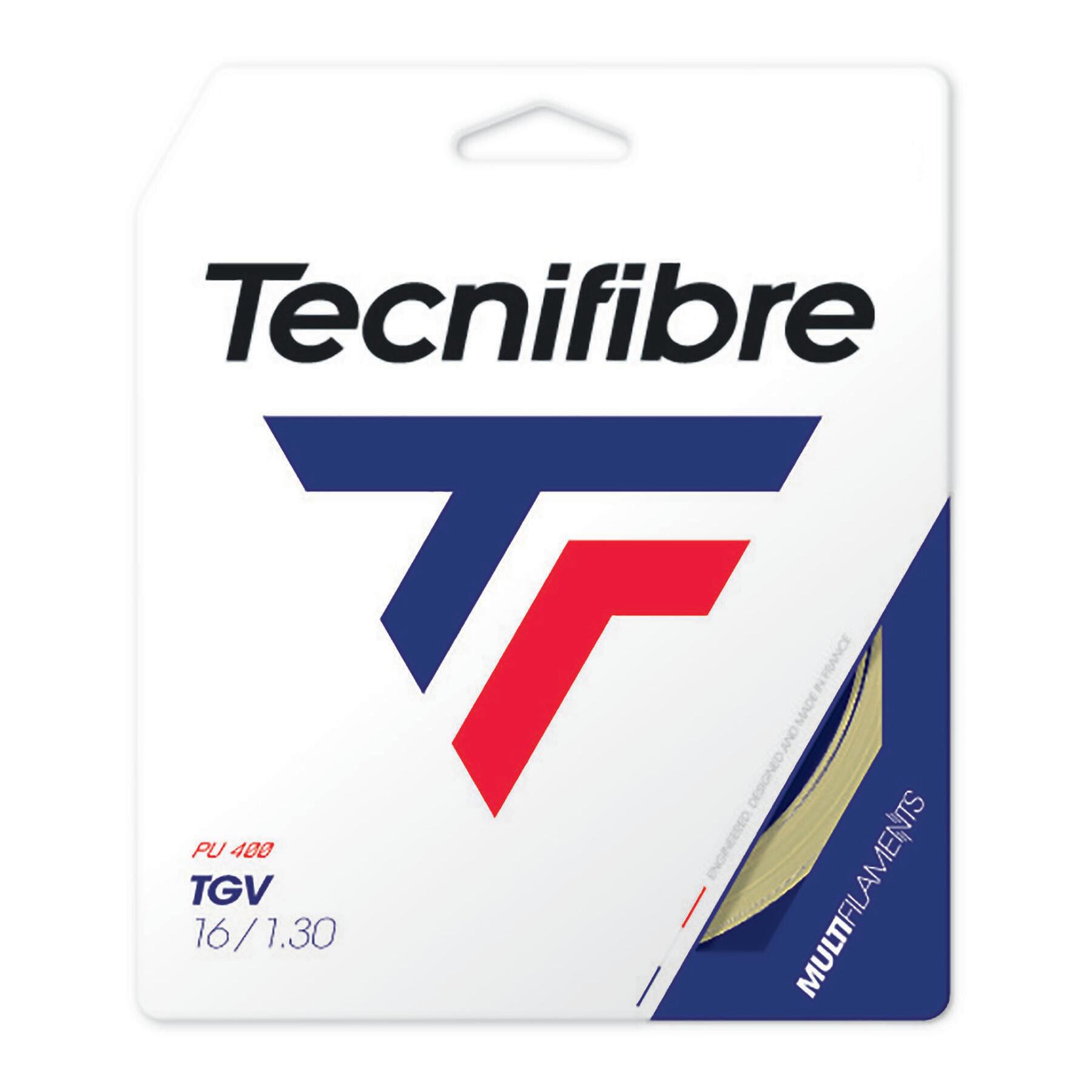 Tecnifibre - Cordage De Tennis Tecnifibre Tgv 12 M - Cordage Raquette - Blanc|jaune - Taille Unique - Decathlon