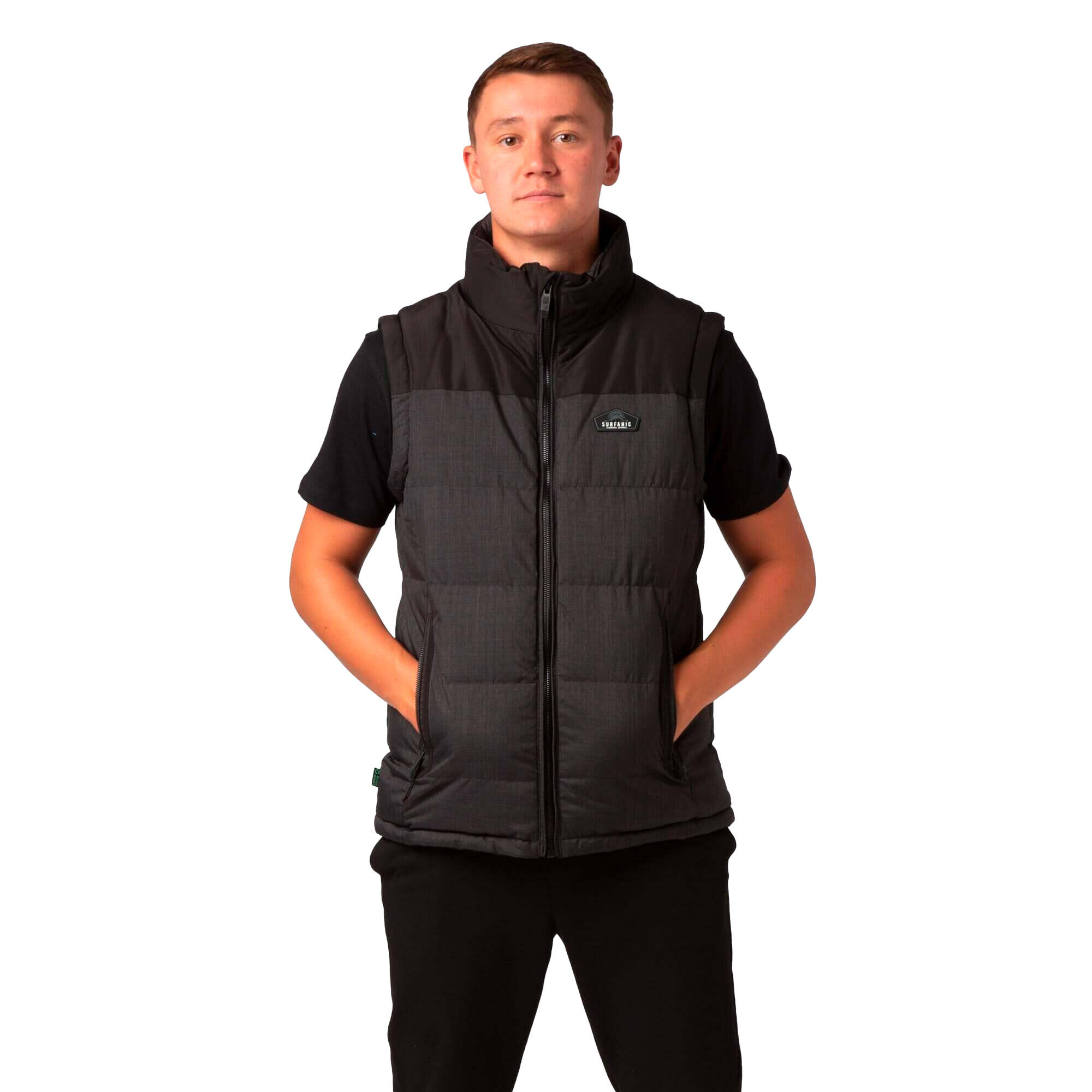 Trapper Mens Gilet Black 2/7