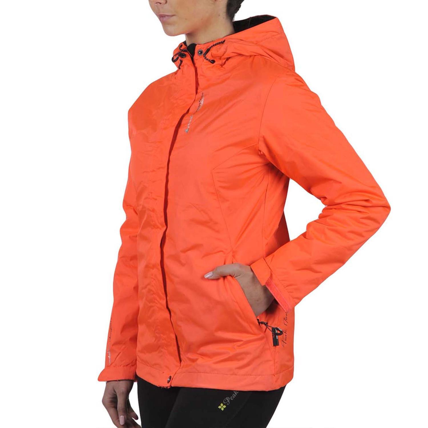 Wasserdichte Doppelfleece-Jacke Frau Peak Mountain Ajik 3/4