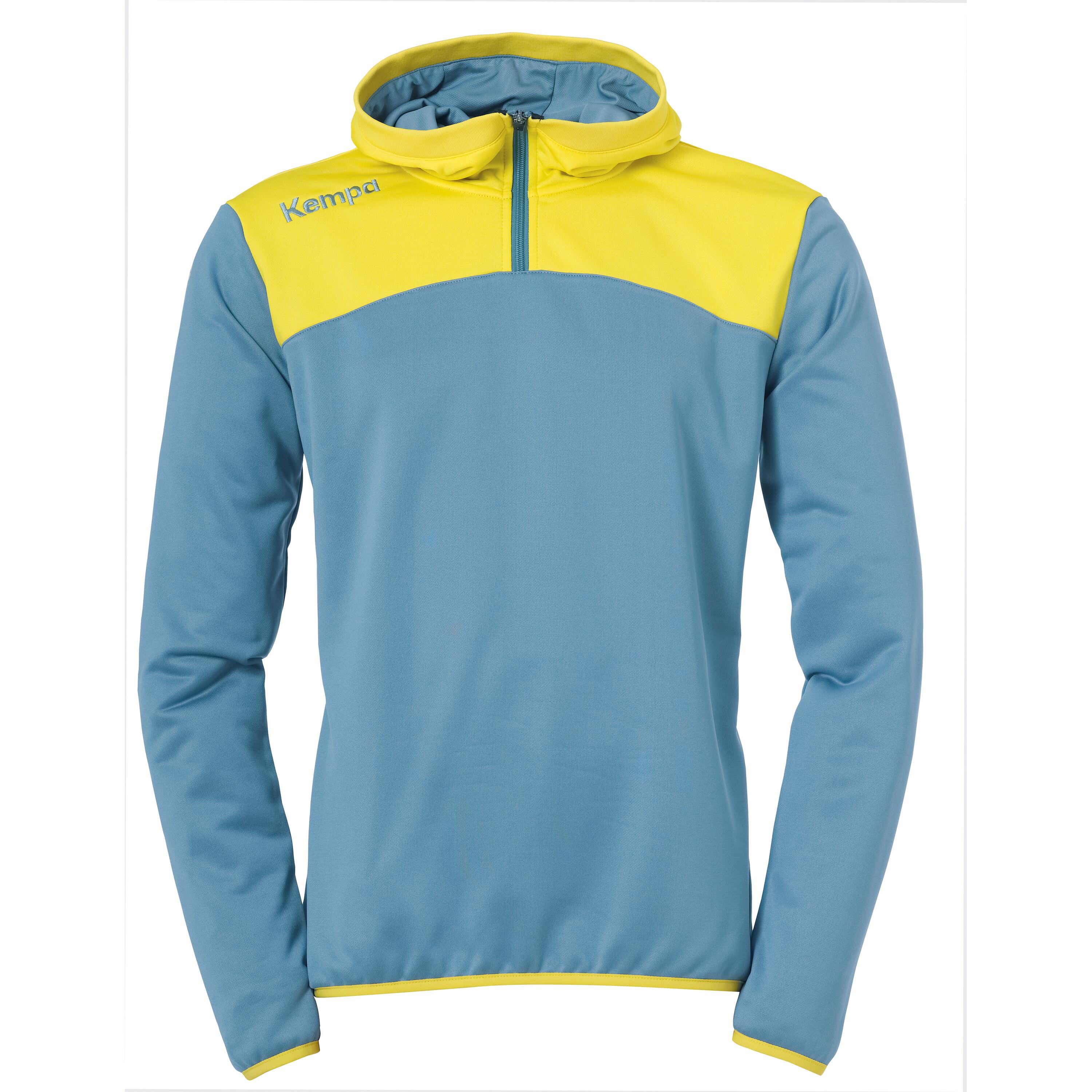 Kempa - Sweatshirt Emotion 2.0 Kempa Quarter Zip - Sweat-shirt - Bleu|jaune - 42 M/l - Decathlon
