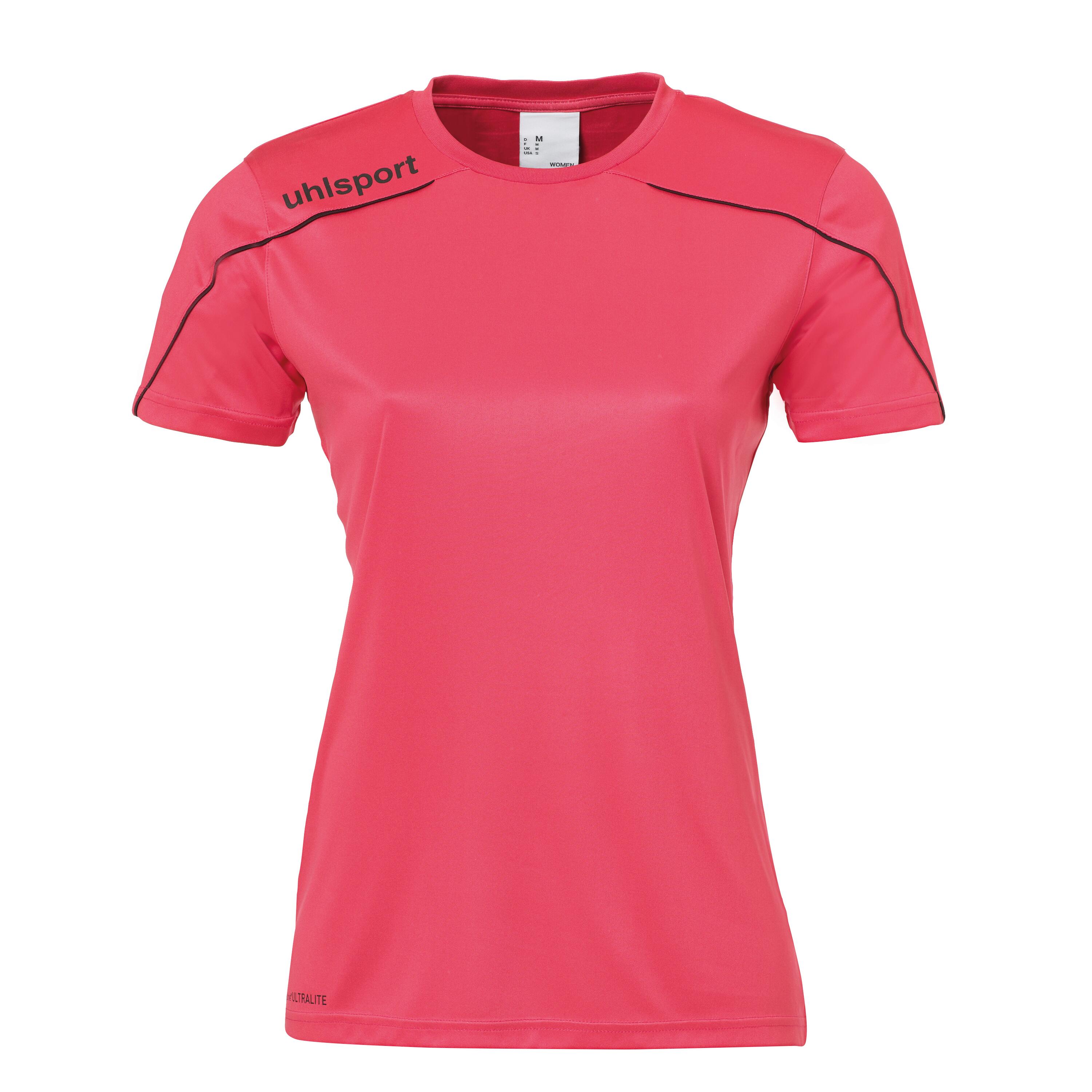 Uhlsport - T-shirt Uhlsport Femme Stream 22 - T-shirt Manches Courtes - Noir|rose - 52 2xl - Decathlon