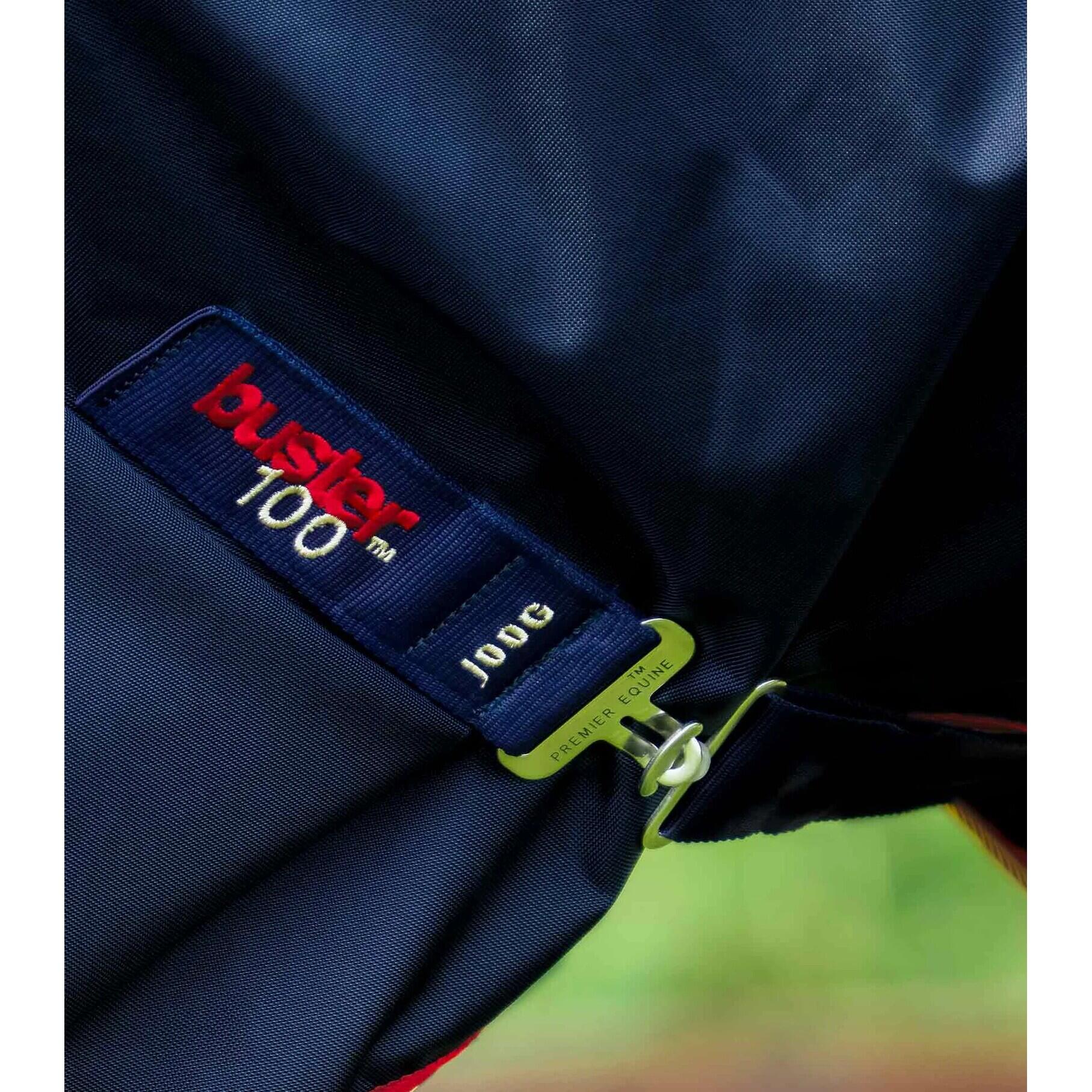 Coperta impermeabile per cavalli con copricollo Premier Equine Buster 100 g 4/4