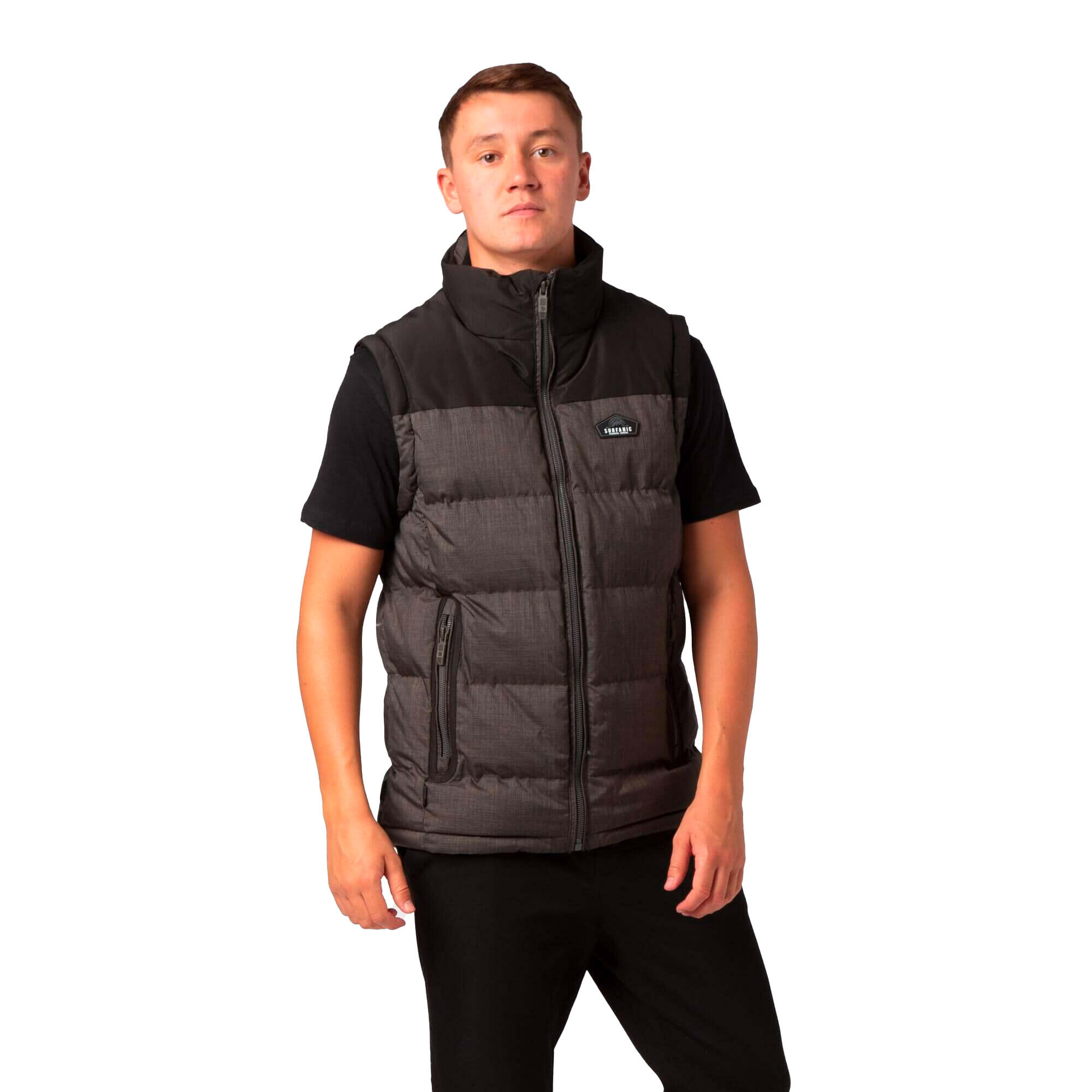 Trapper Mens Gilet Dark Khaki 2/3